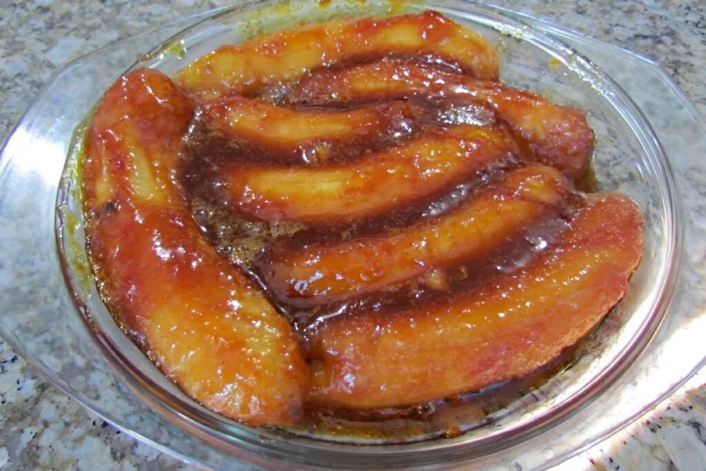 banana caramelada