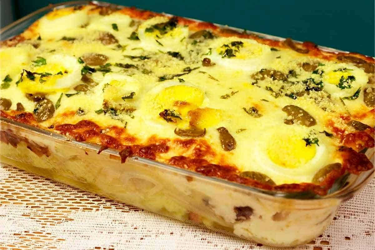 batata portuguesa gratinada