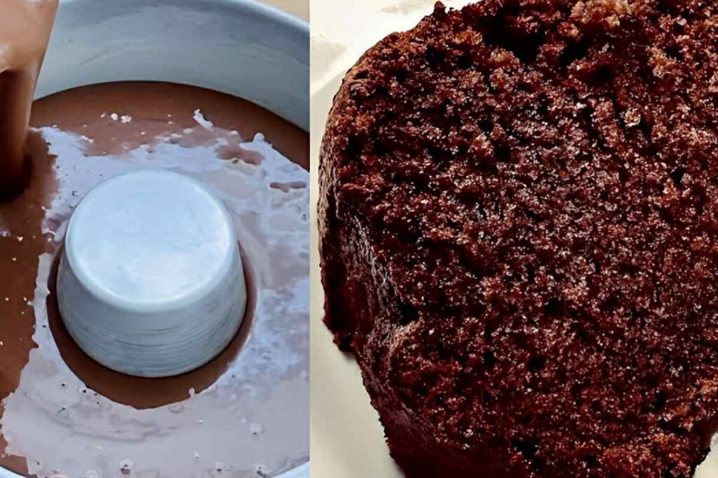 bolo de chocolate com cobertura