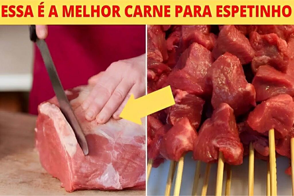 Carne para fazer espetinho