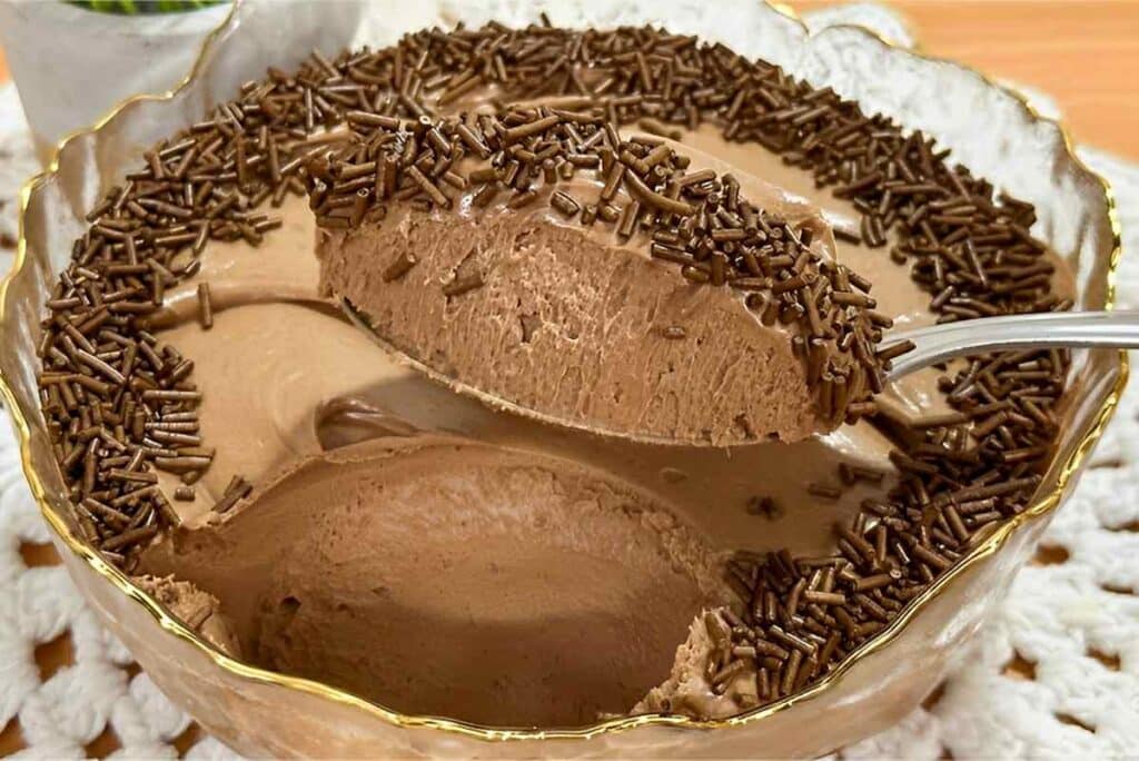 mousse de brigadeiro