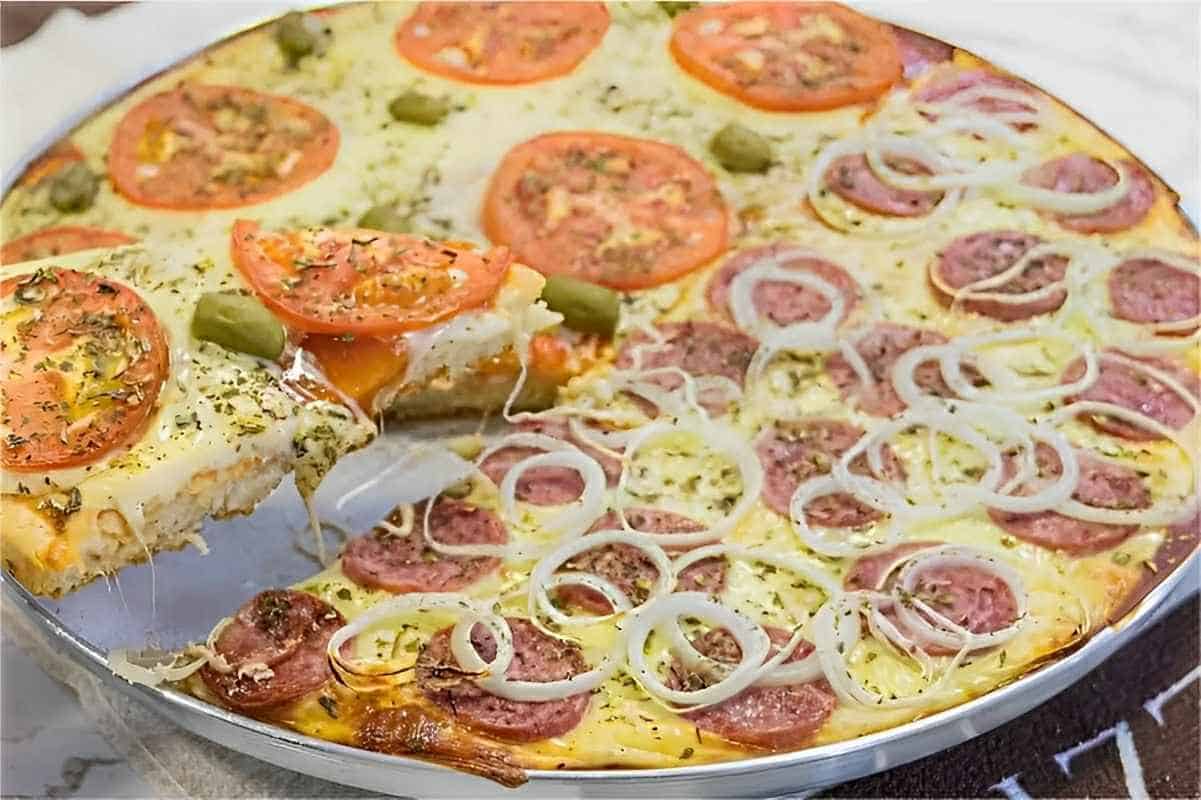 pizza de liquidificador