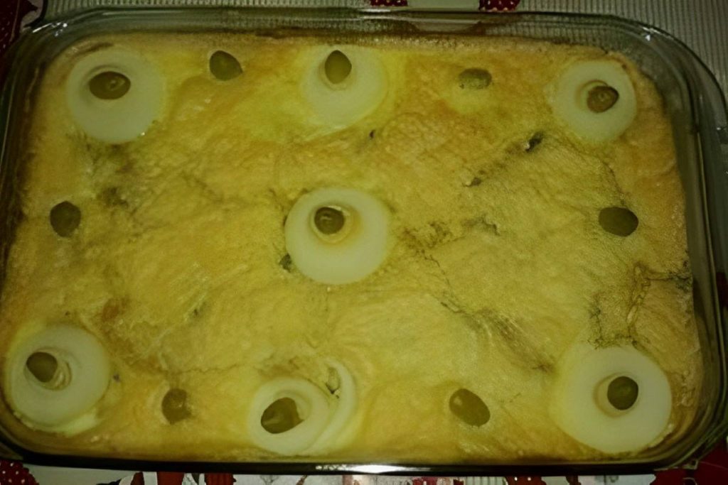 Torta de repolho com sardinha