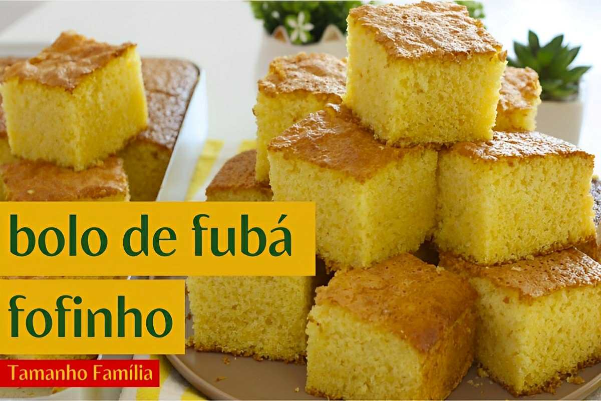 Bolo de Fubá Tamanho Família