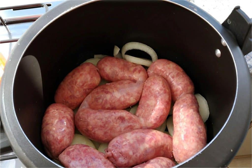 linguiça assada