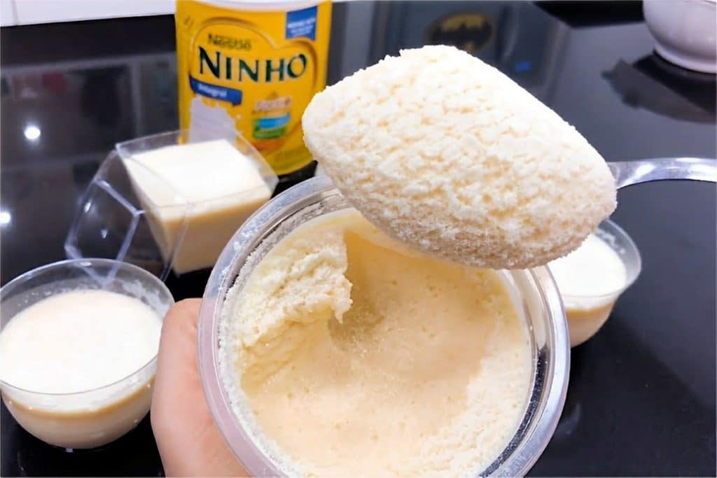 mousse de leite ninho