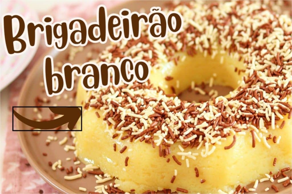 Brigadeirão de chocolate branco