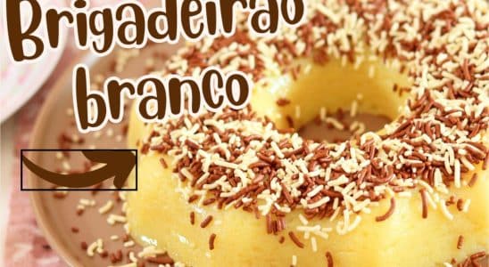 Brigadeirão de chocolate branco