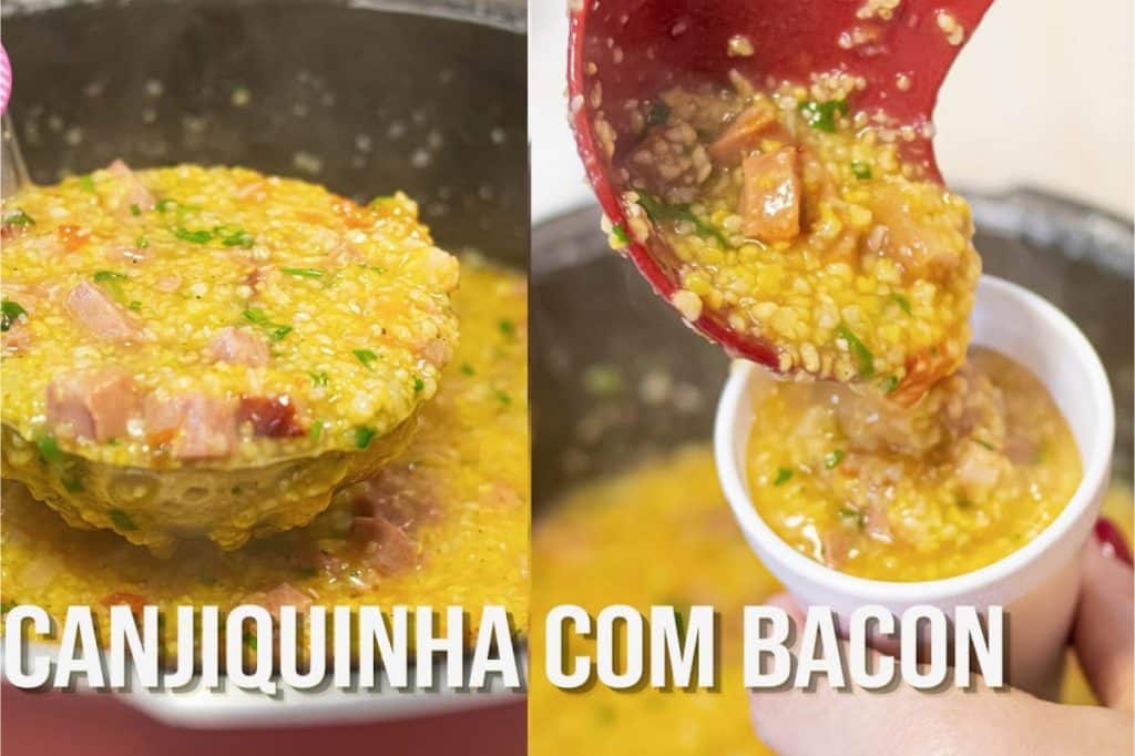 CANJIQUINHA DE MILHO COM BACON