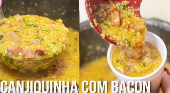 CANJIQUINHA DE MILHO COM BACON