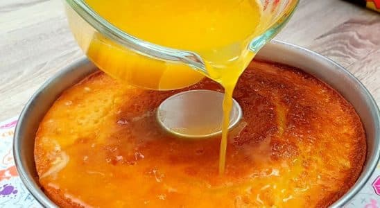 bolo de laranja molhadinho