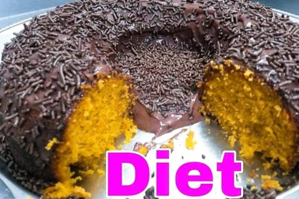bolo diet de cenoura
