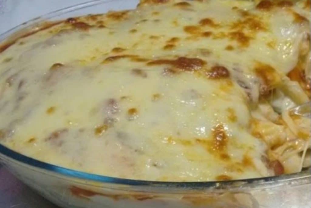 macarrão diferente no forno