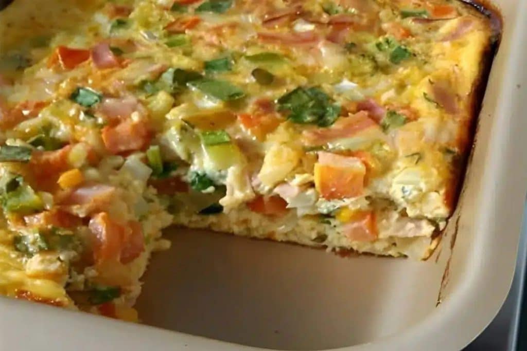 omelete de forno