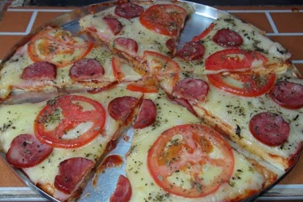 pizza de liquidificador