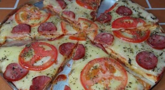 pizza de liquidificador