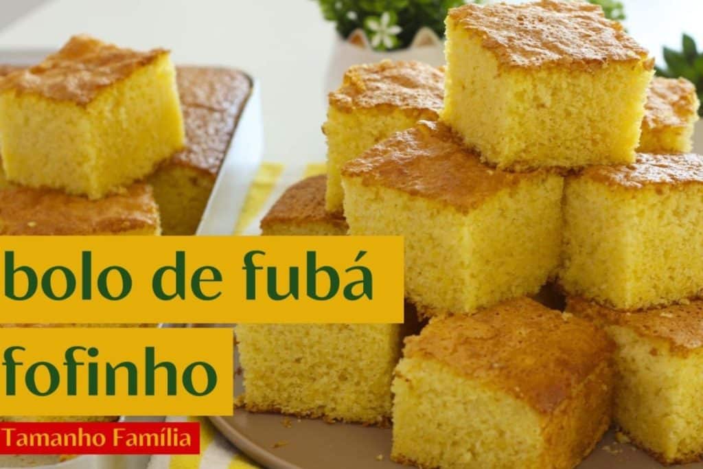 Bolo de fubá fofinho