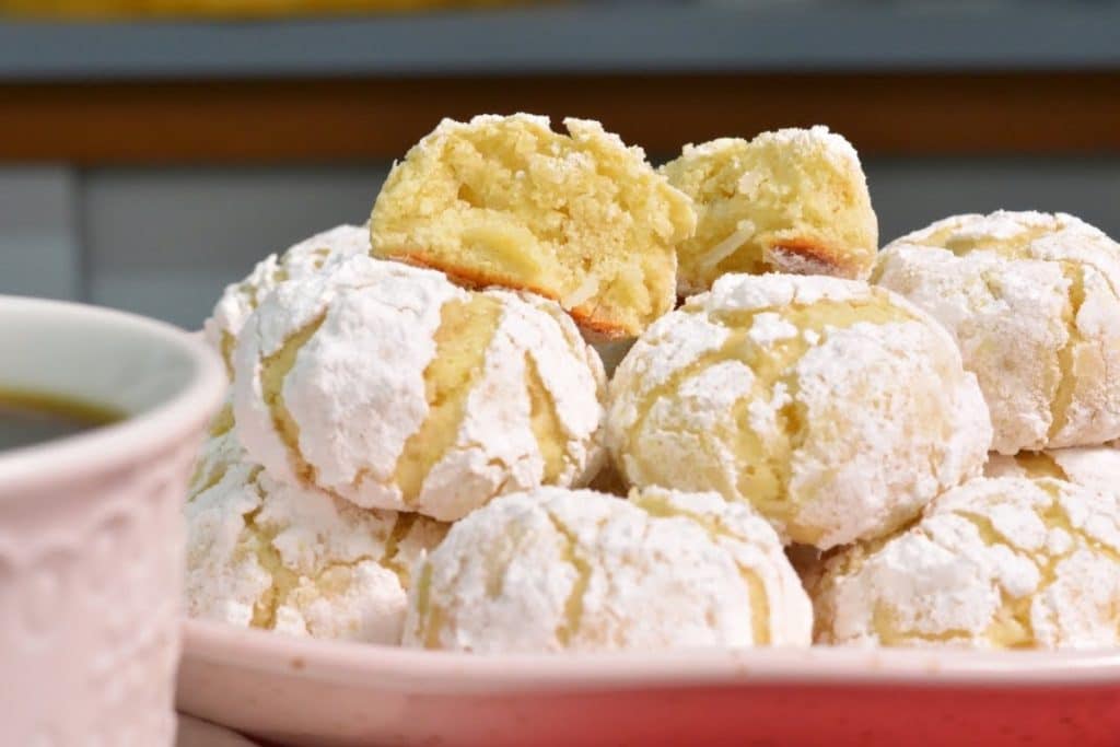 biscoito de limão com coco