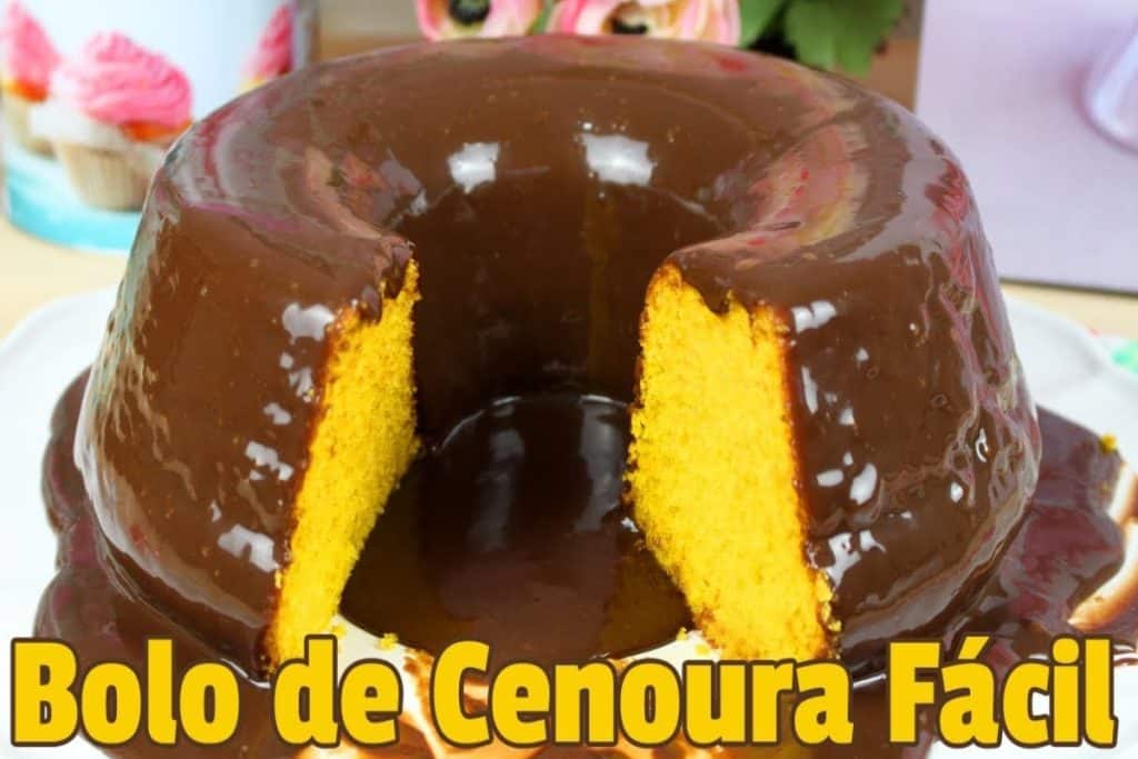 bolo de cenoura fácil