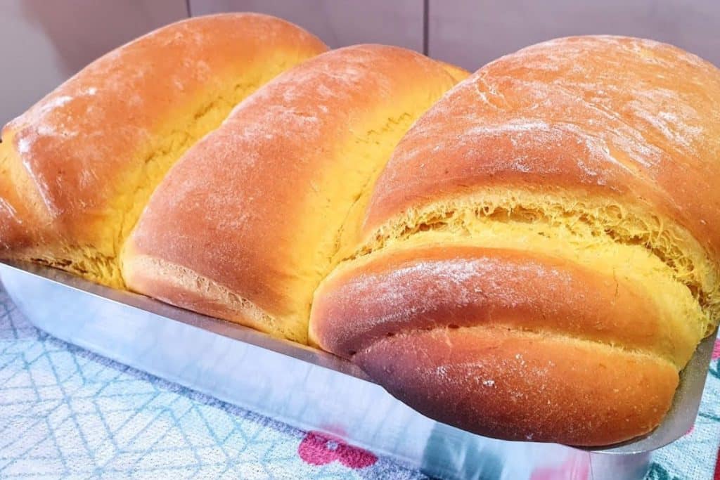 pão caseiro de abóbora