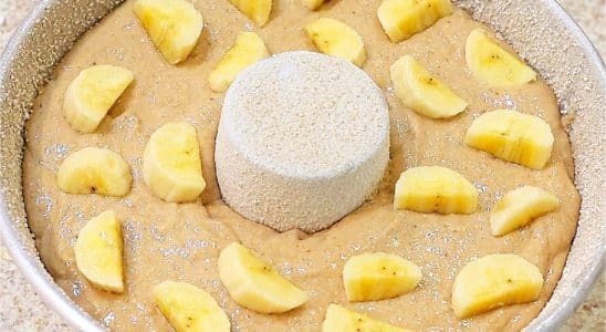 Bolo de banana sem açúcar