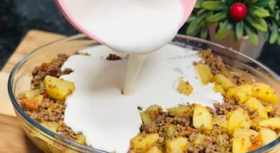 batata com carne moída