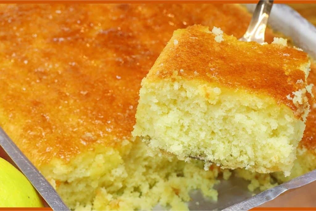 bolo de laranja com calda