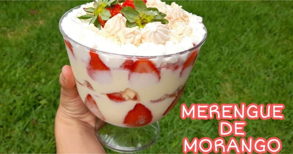 merengue de morango