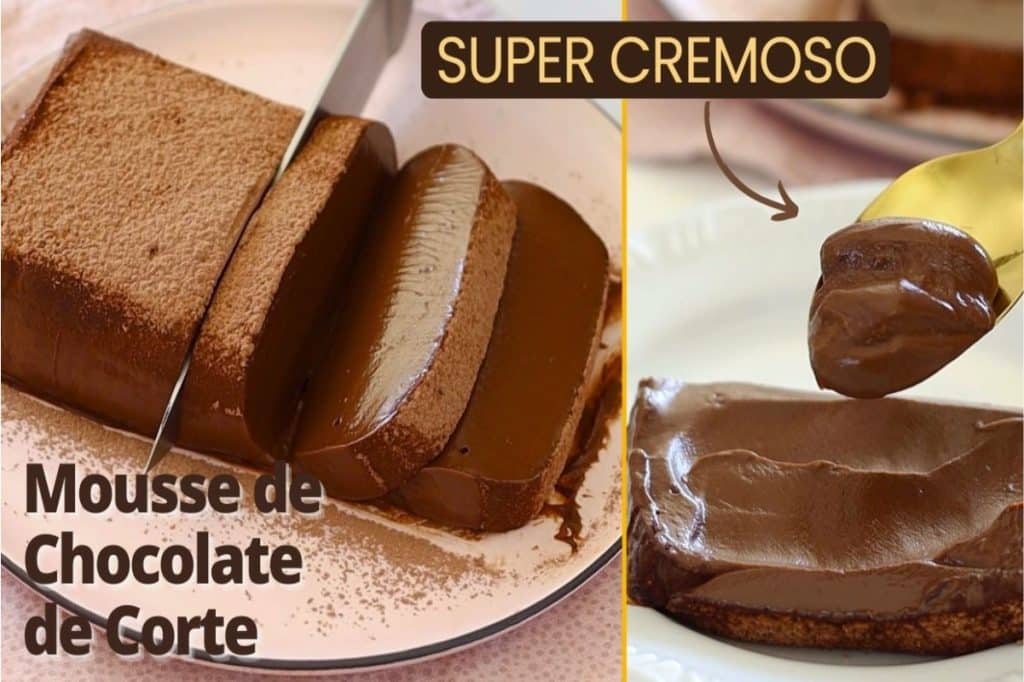 mousse de chocolate de corte