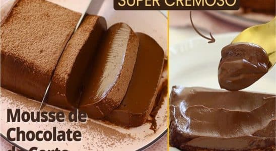 mousse de chocolate de corte