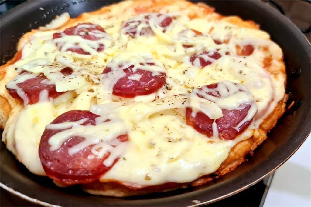 pizza de frigideira