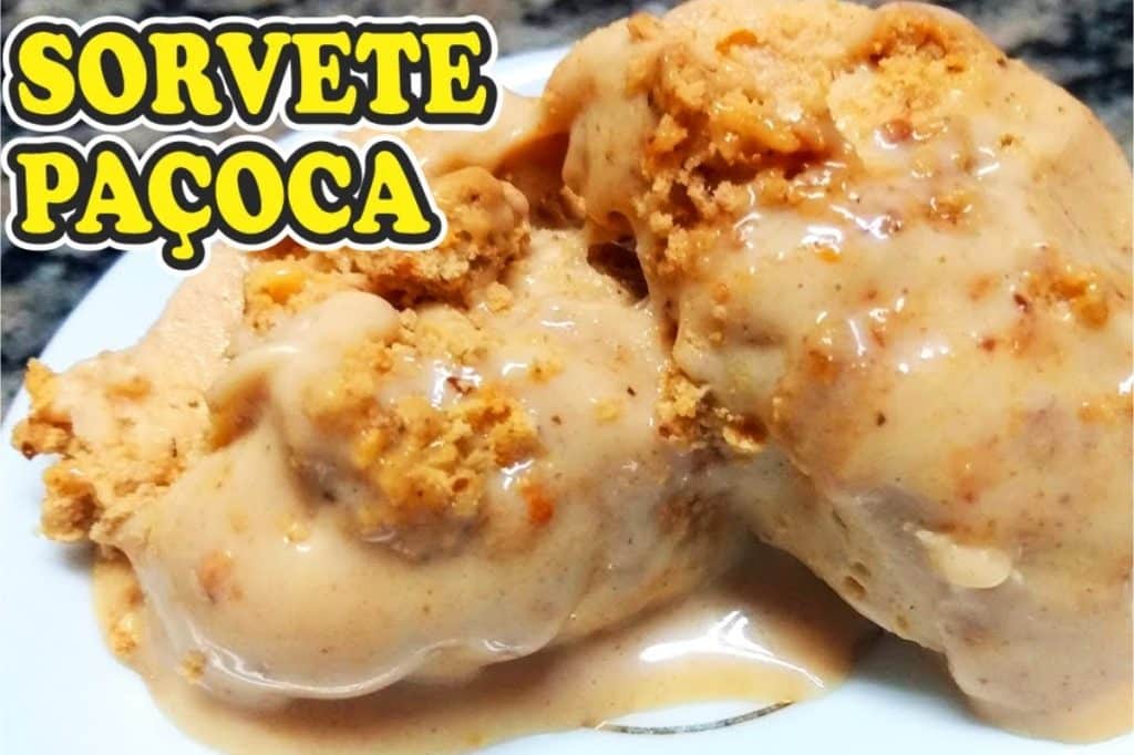 sorvete de paçoca