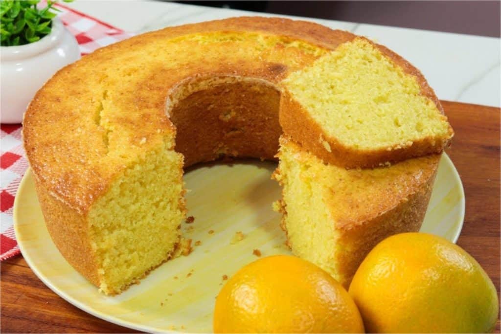 Bolo de laranja de liquidificador