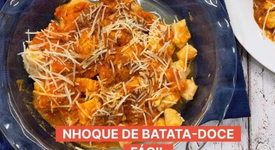 Receita de nhoque de batata-doce