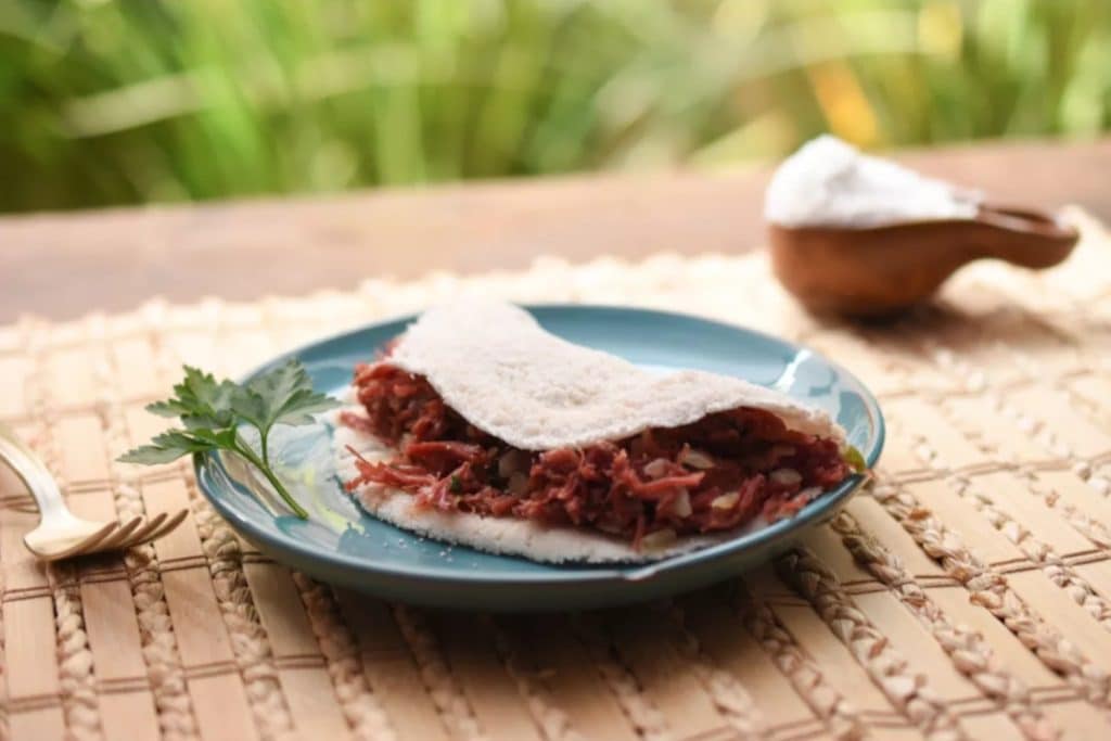 Tapioca de carne seca