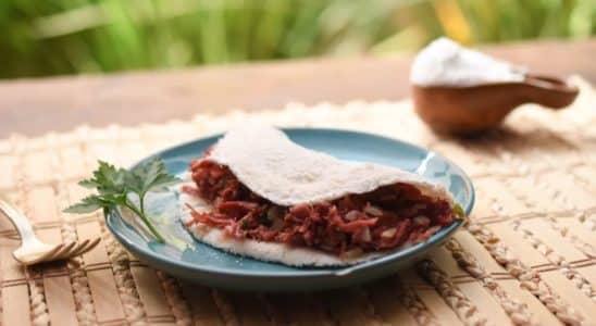 Tapioca de carne seca