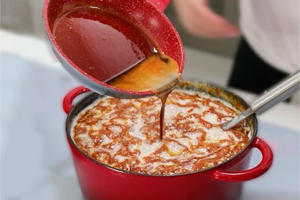 arroz doce caramelado