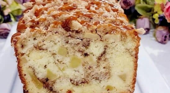 bolo de maçã com canela