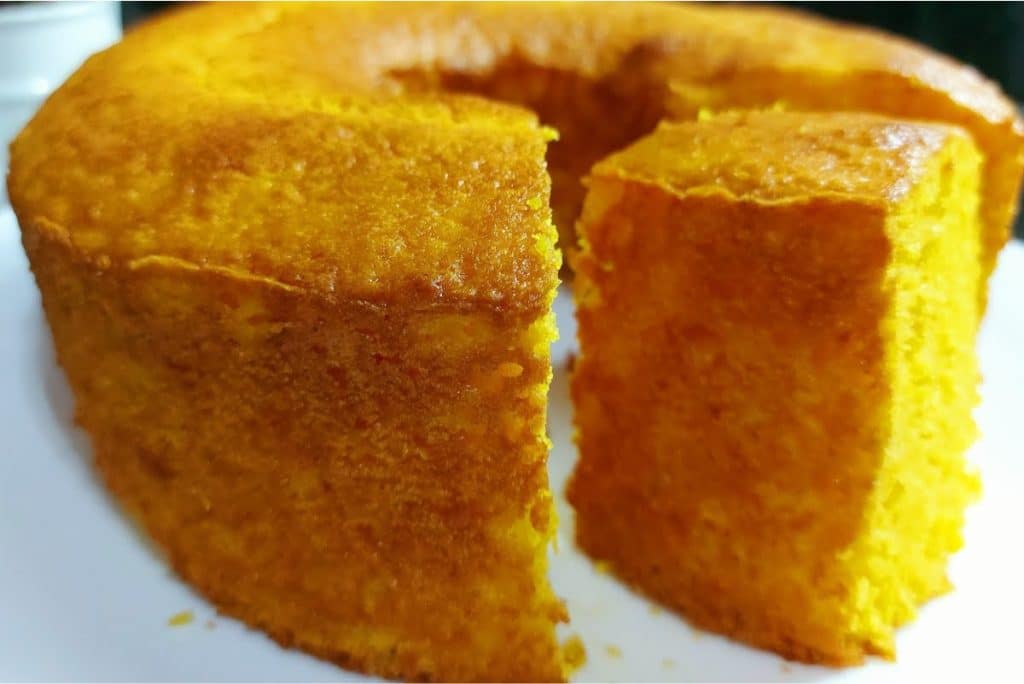 Bolo de laranja e cenoura