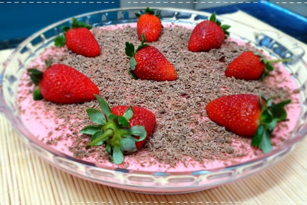 Mousse de morango