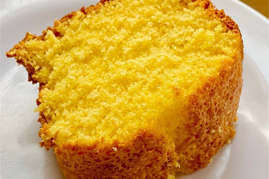 bolo de fubá com Laranja