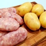 Linguiça com batata