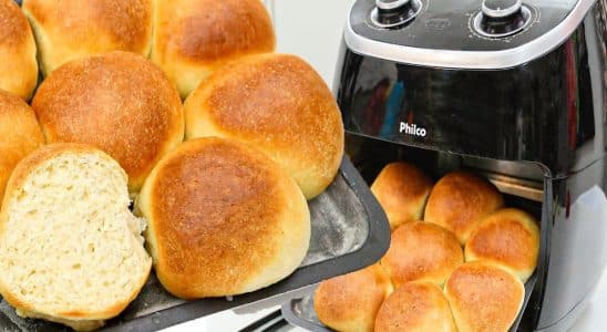 Pão caseiro na air fryer