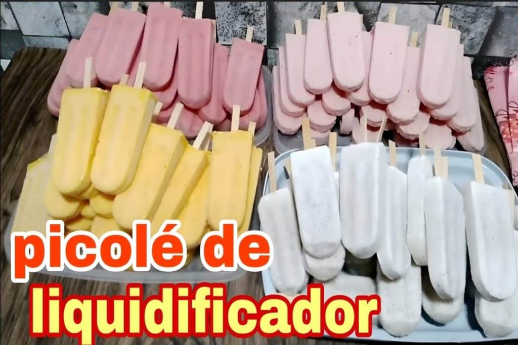 Picolé de liquidificador