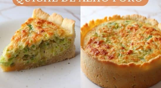 Quiche de alho poró