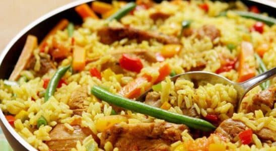 Receita com arroz integral