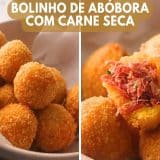 bolinho de abóbora com carne seca