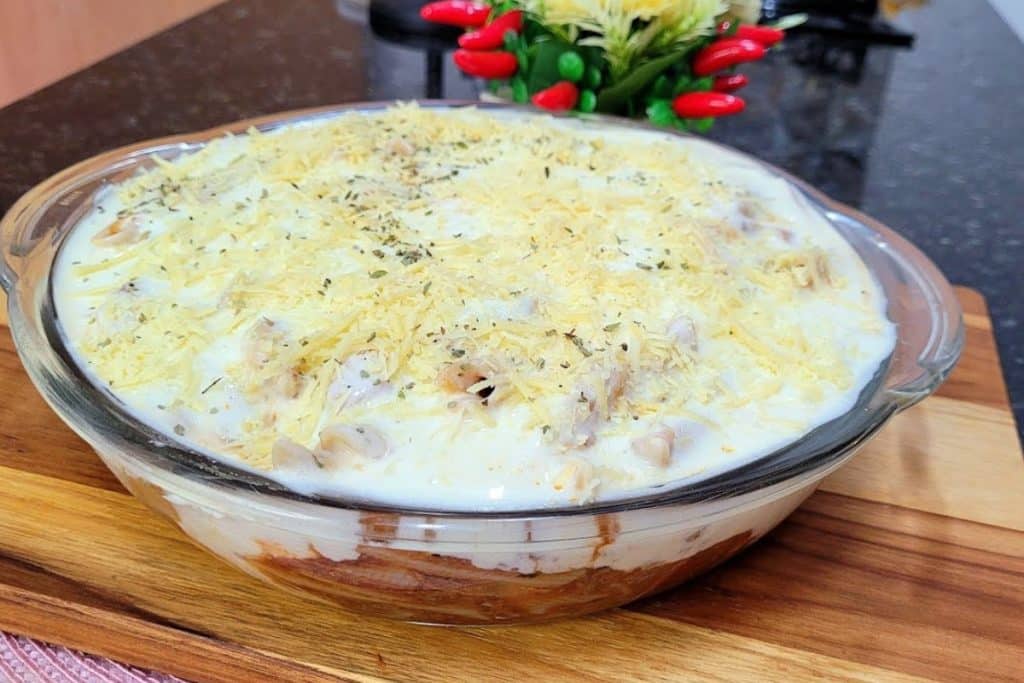 macarrão com molho branco