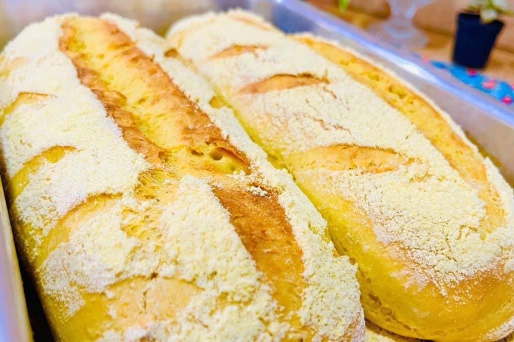 Pão caseiro de milho