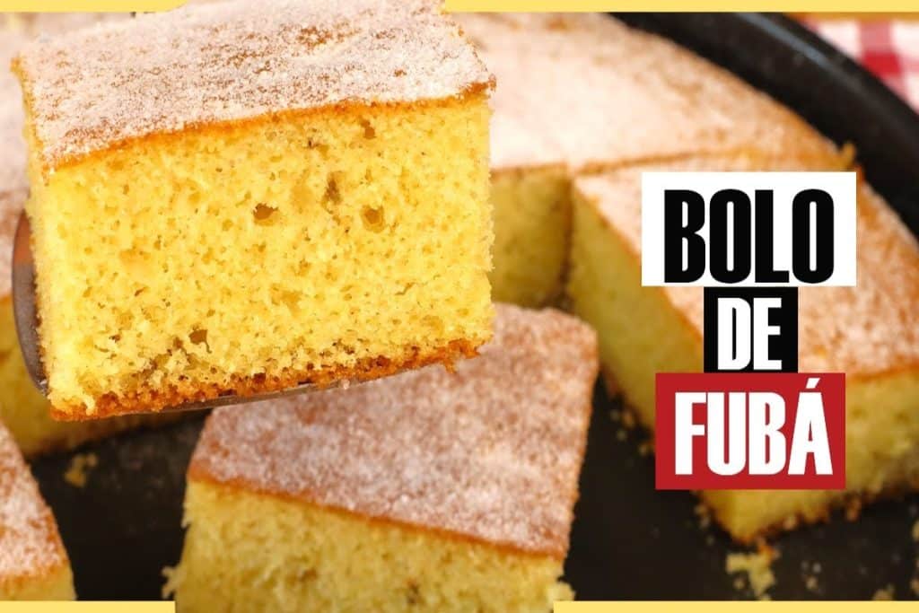 Bolo de fubá fofinho